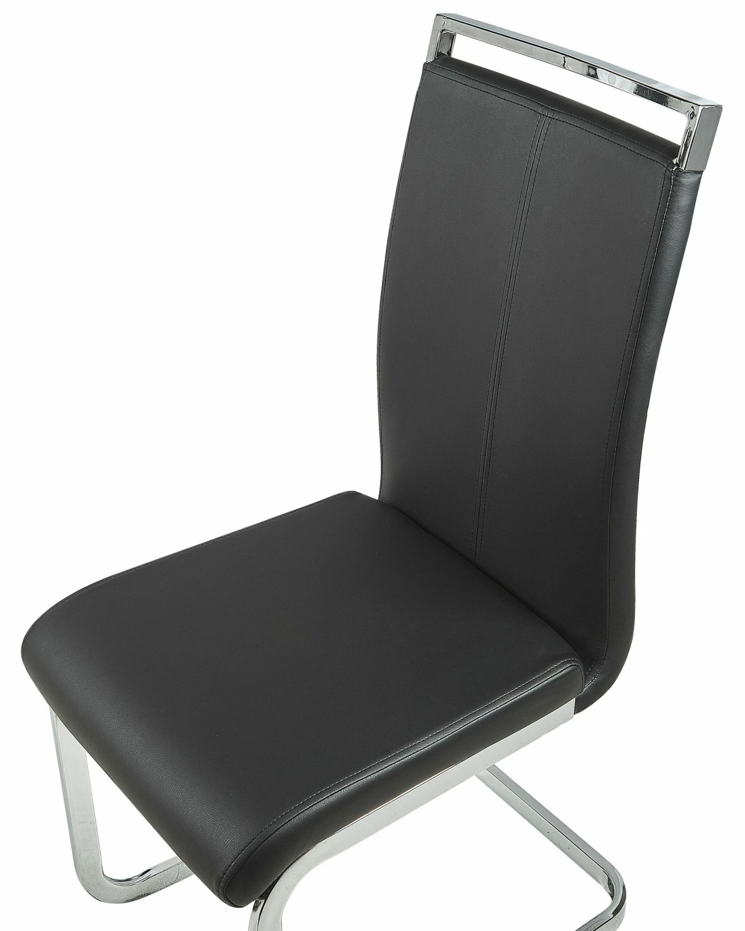 Esszimmerstuhl Kunstleder Schwarz 2er Set GREEDIN – Bild 6