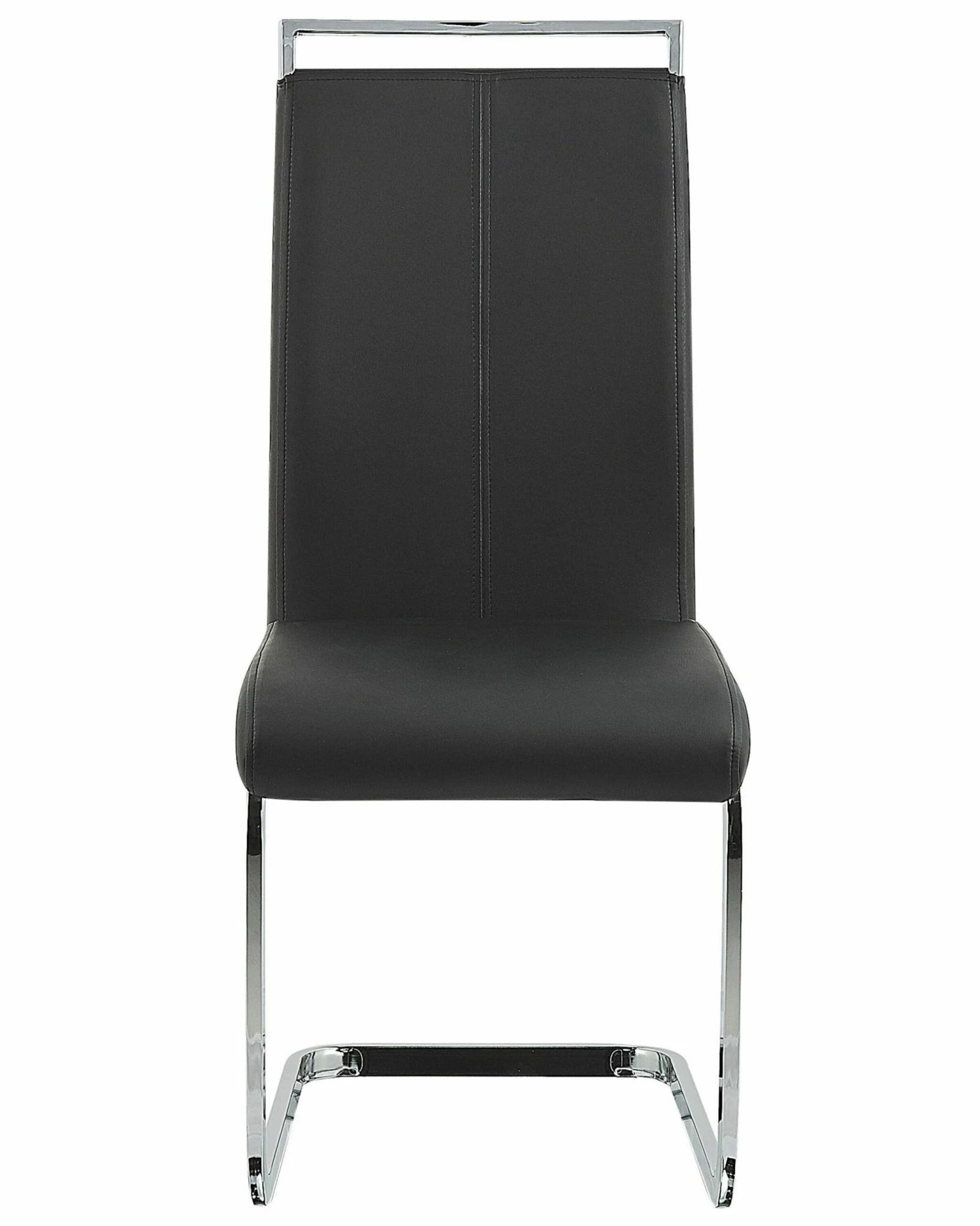 Esszimmerstuhl Kunstleder Schwarz 2er Set GREEDIN – Bild 3