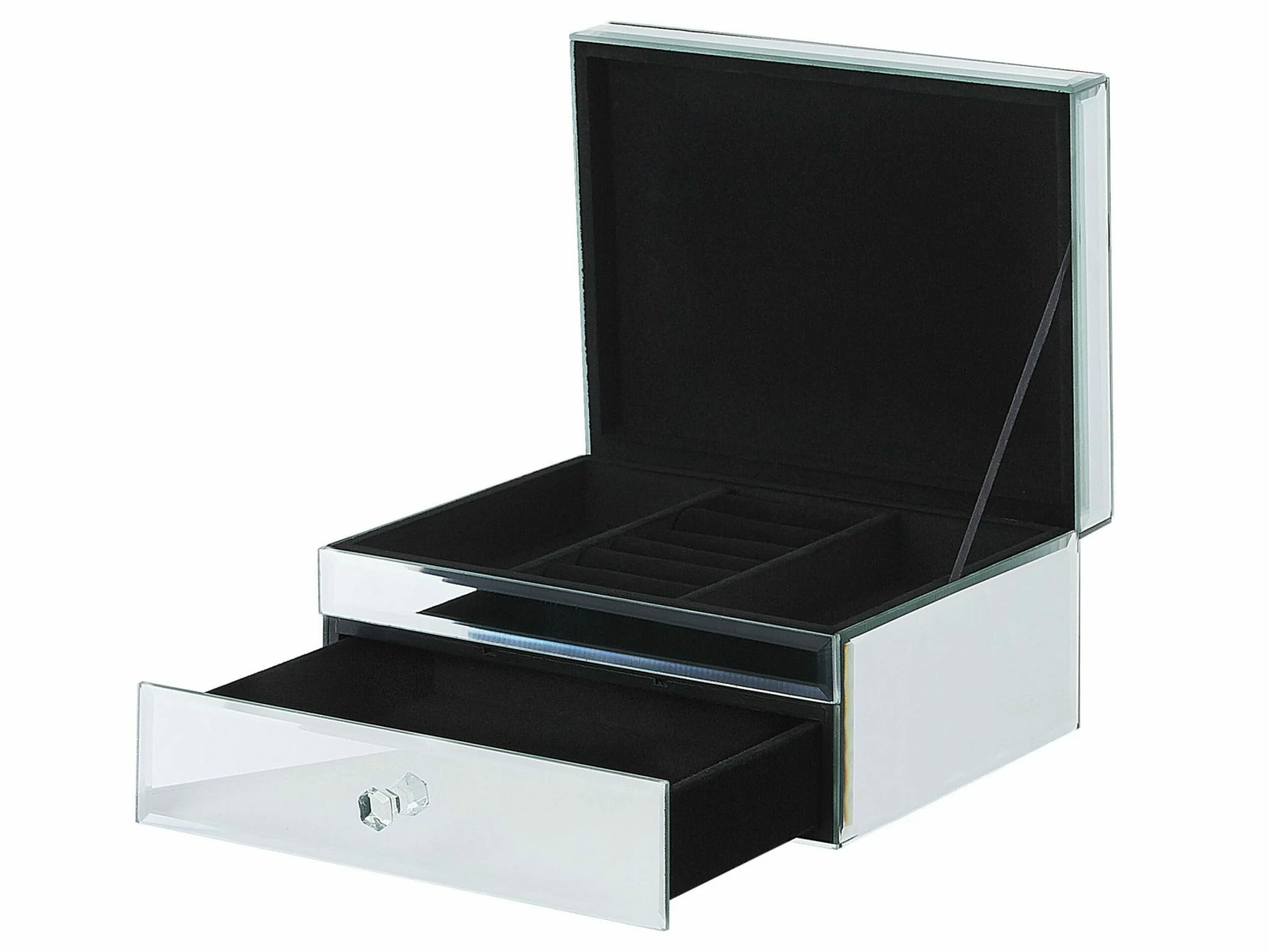 Schmuckkästchen Spiegeleffekt Silber 25 X 20 Cm KOFI – Bild 5