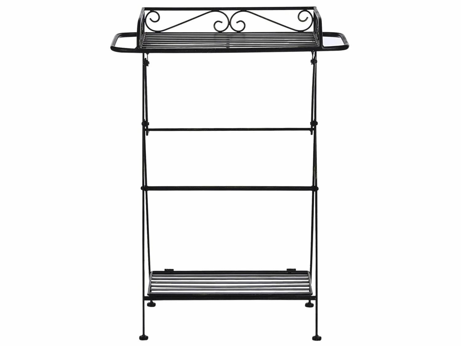 Beistelltisch Antik Optik Schwarz Rechteckig 35 X 40 Cm ANCUD – Bild 4