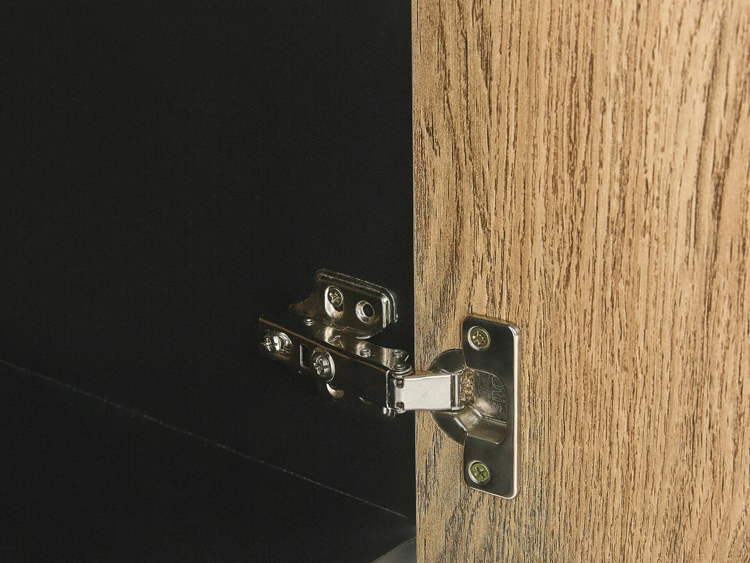 TV-Möbel Heller Holzfarbton / Schwarz 150 X 40 X 48 Cm ABILEN – Bild 8