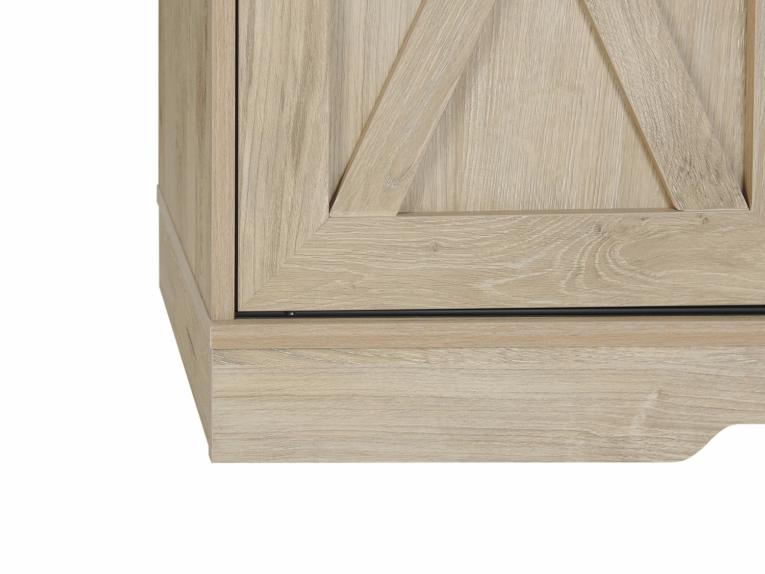 TV-Möbel Heller Holzfarbton 2 Schiebetüren 150 X 40 X 60 Cm ULAN – Bild 10