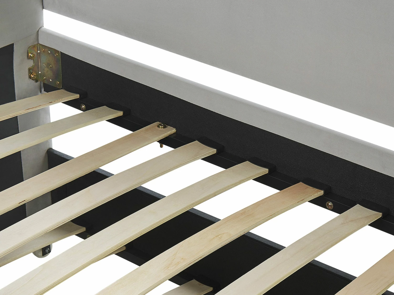 Tagesbett Ausziehbar Samtstoff Hellgrau Lattenrost 90 X 200 Cm TROYES – Bild 7