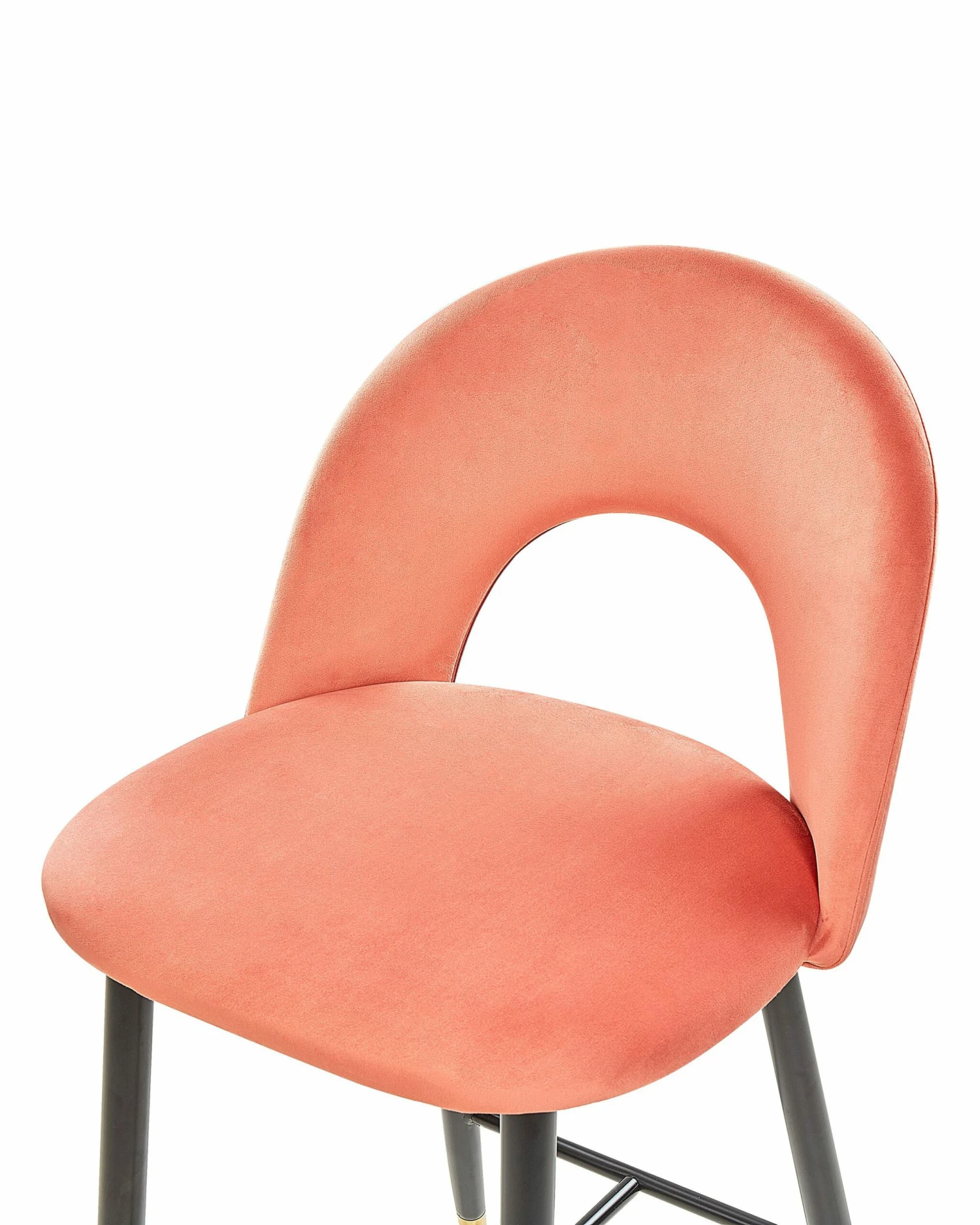 Barstuhl Samtstoff Korallenrot 2er Set FALTON – Bild 6