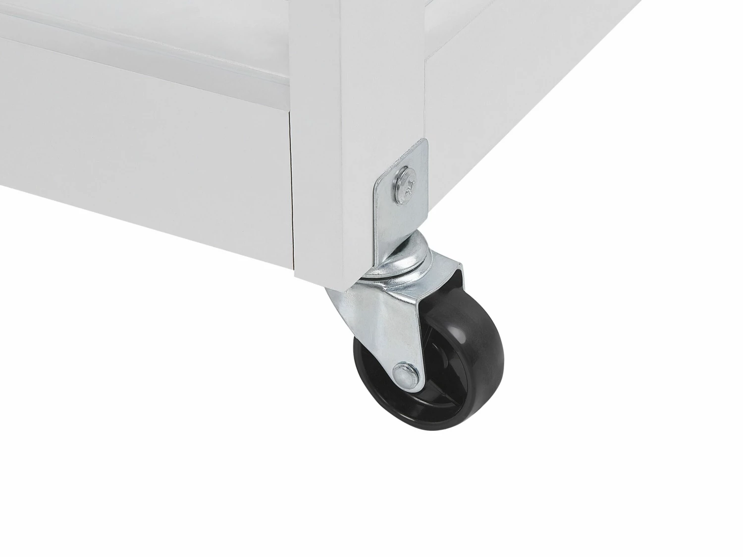 Servierwagen Weiß / Heller Holzfarbton Mit Schublade TRAPANI – Bild 9