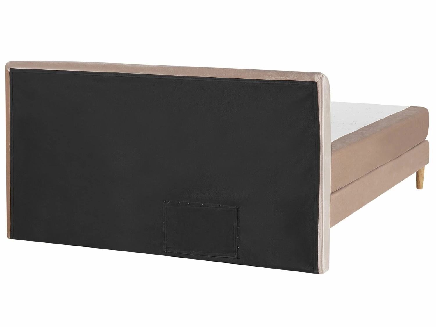 Boxspringbett Samtstoff Beige Verschiedene Größen MARQUISE – Bild 4