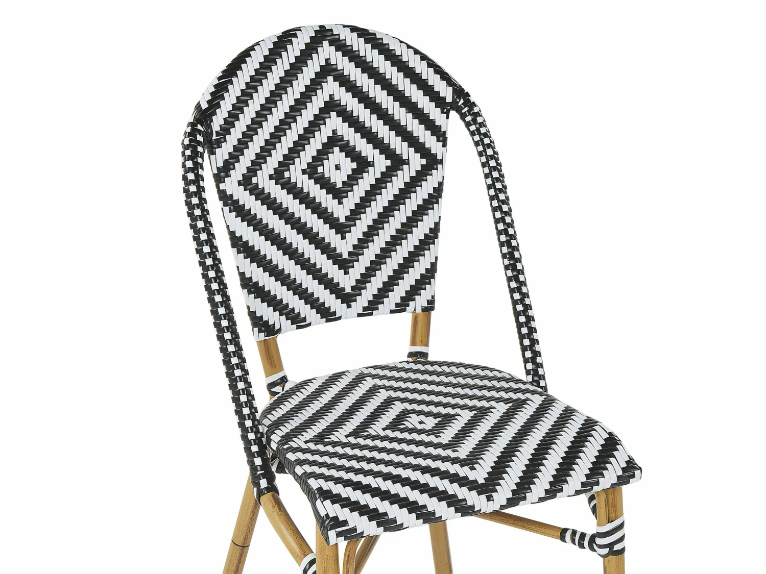 Gartenmöbel Set Rattan Schwarz / Weiß 4-Sitzer RIFREDDO – Bild 9