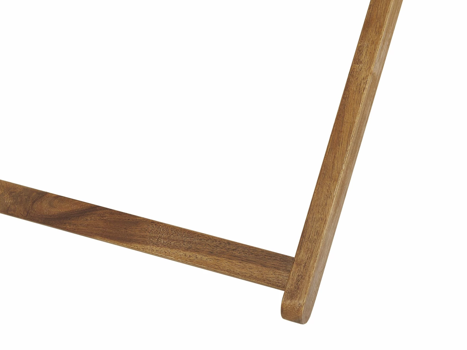 Liegestuhl Akazienholz Hellbraun Textil Gelb Zick Zack Muster 2er Set ANZIO – Bild 7