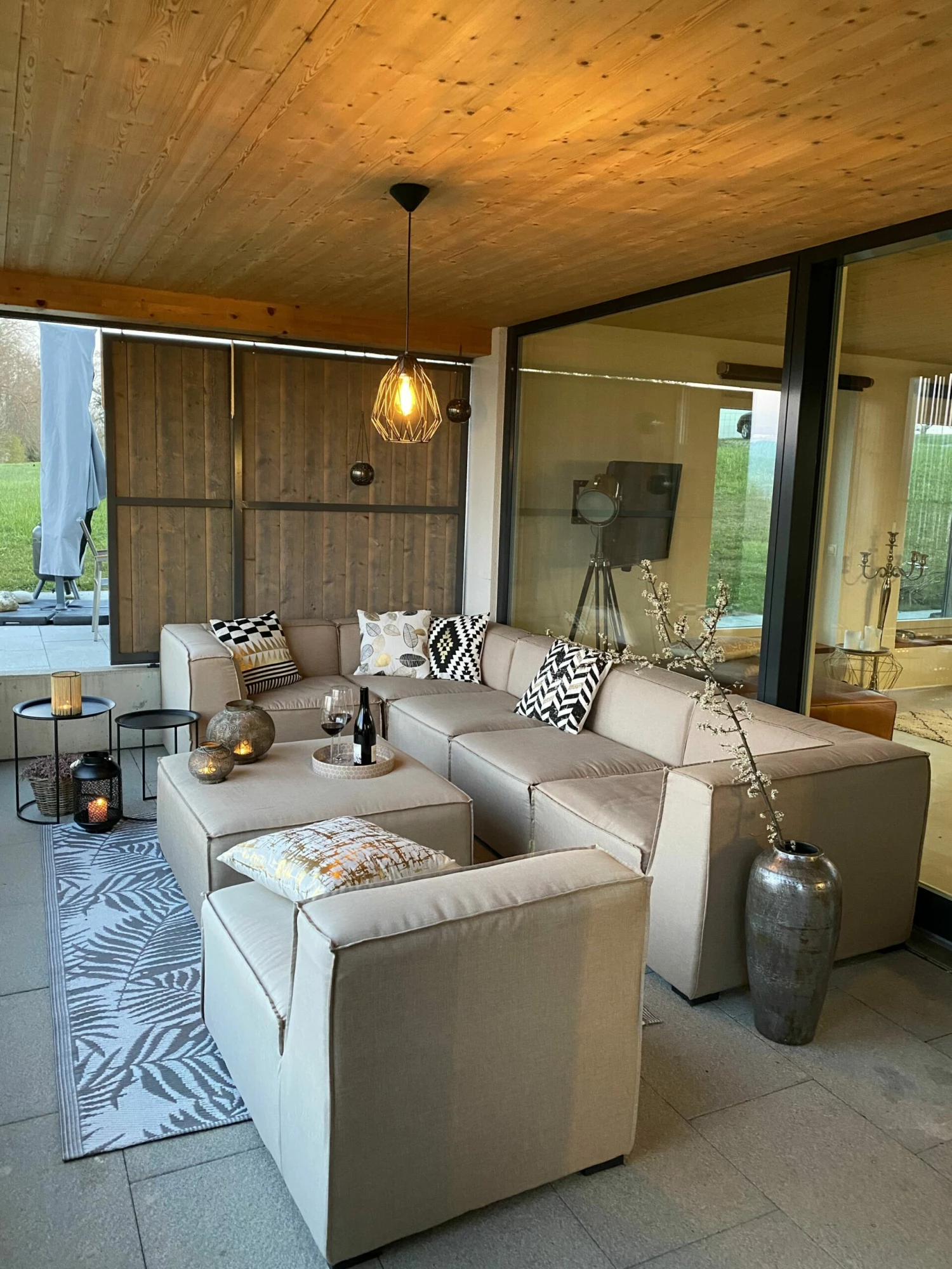 Beistelltisch 2er Set Metall Schwarz Rund TWINS – Bild 6