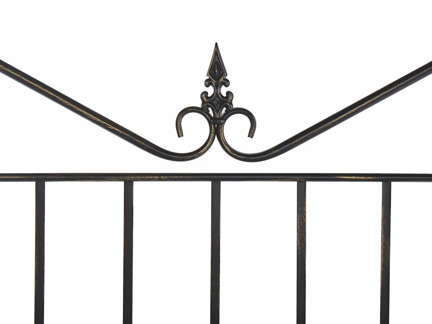 Gartenregal Schwarz Metall 4 Ablageflächen Klappbar PAVONA – Bild 8