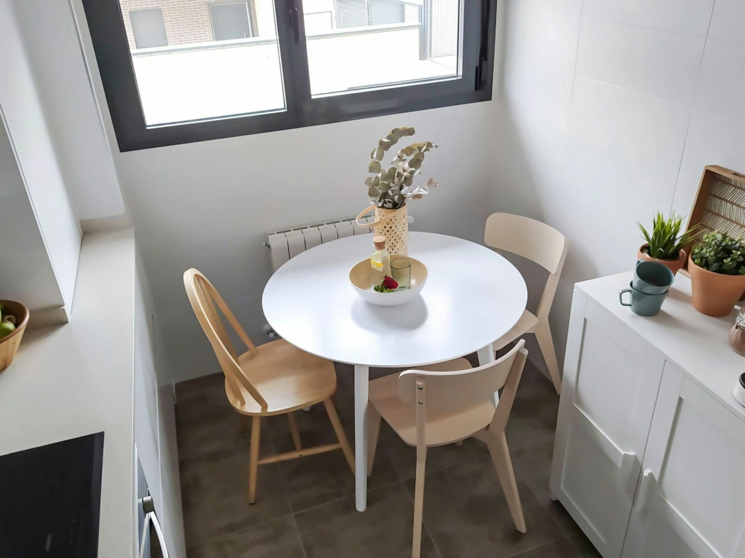 Esstisch Weiß ⌀ 100 Cm Rund ROXBY – Bild 3