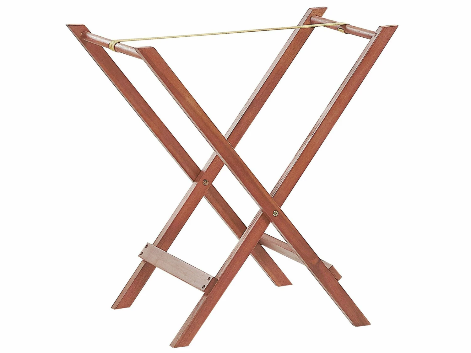 Balkonset Akazienholz Dunkelbraun Verstellbar Auflagen Blau TOSCANA – Bild 5