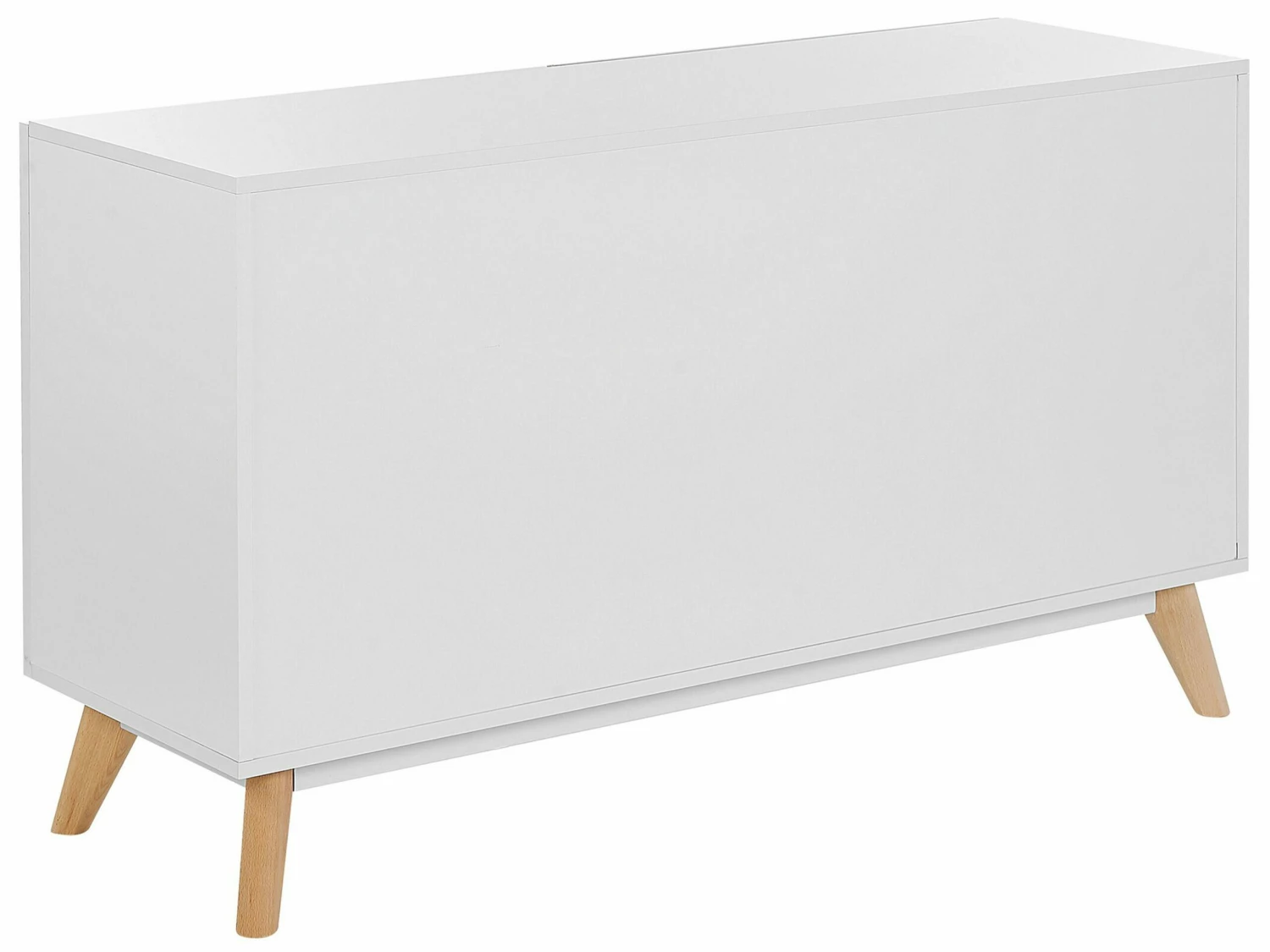 Sideboard Weiß / Heller Holzfarbton 2 Schubladen Schrank FILI – Bild 6