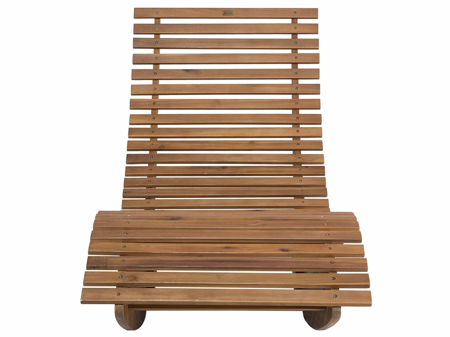 Gartenliege Akazienholz Hellbraun BRESCIA – Bild 9