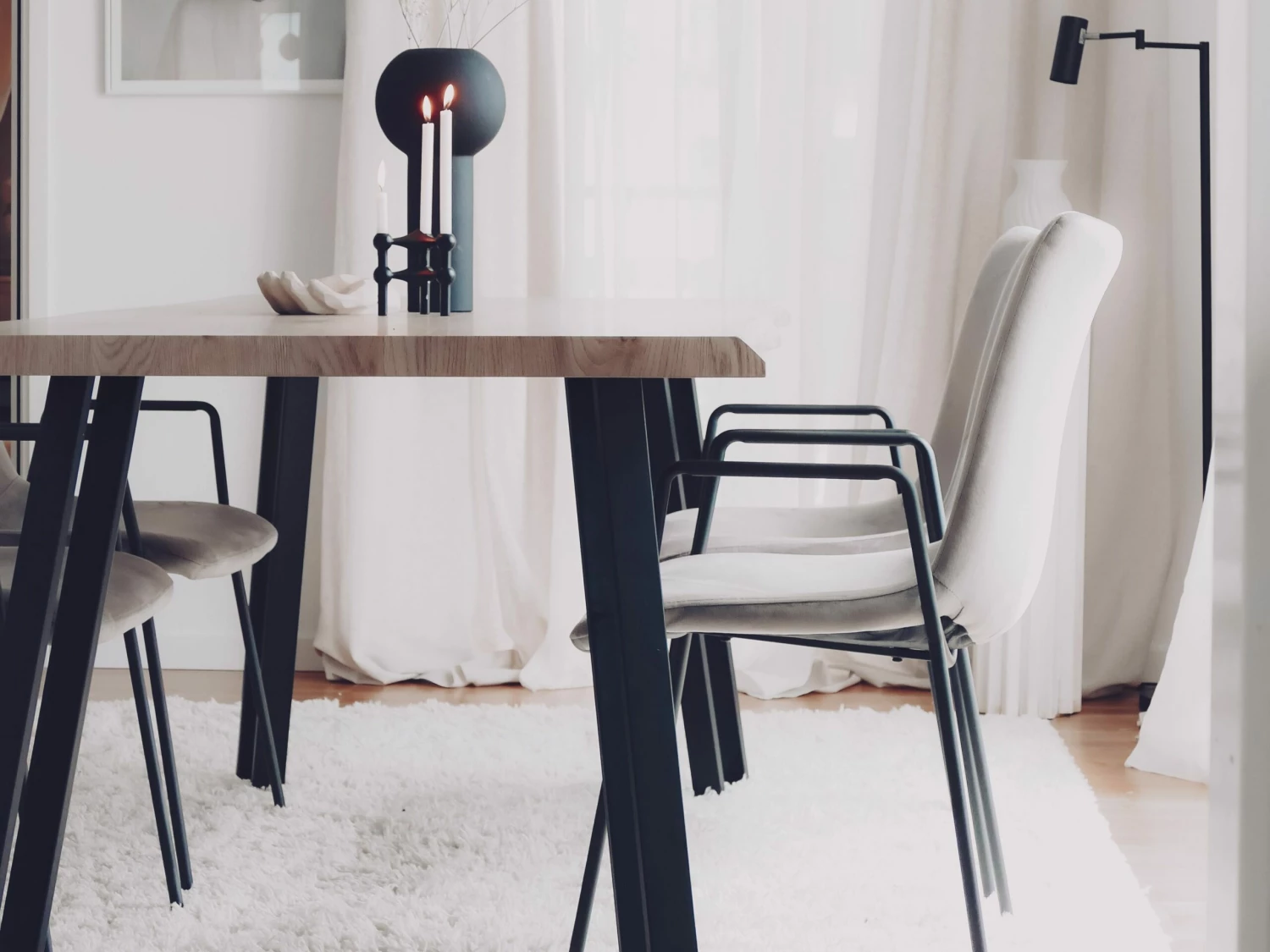 Esszimmerstuhl Samtstoff Taupe 2er Set JEFFERSON – Bild 3