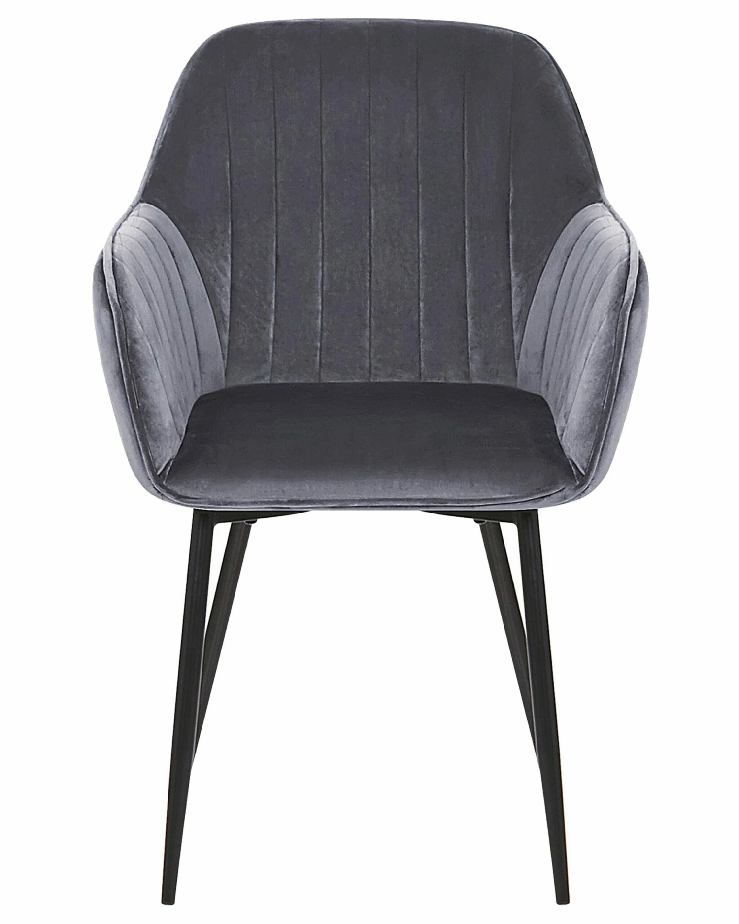 Esszimmerstuhl Samtstoff Grau 2er Set WELLSTON – Bild 4