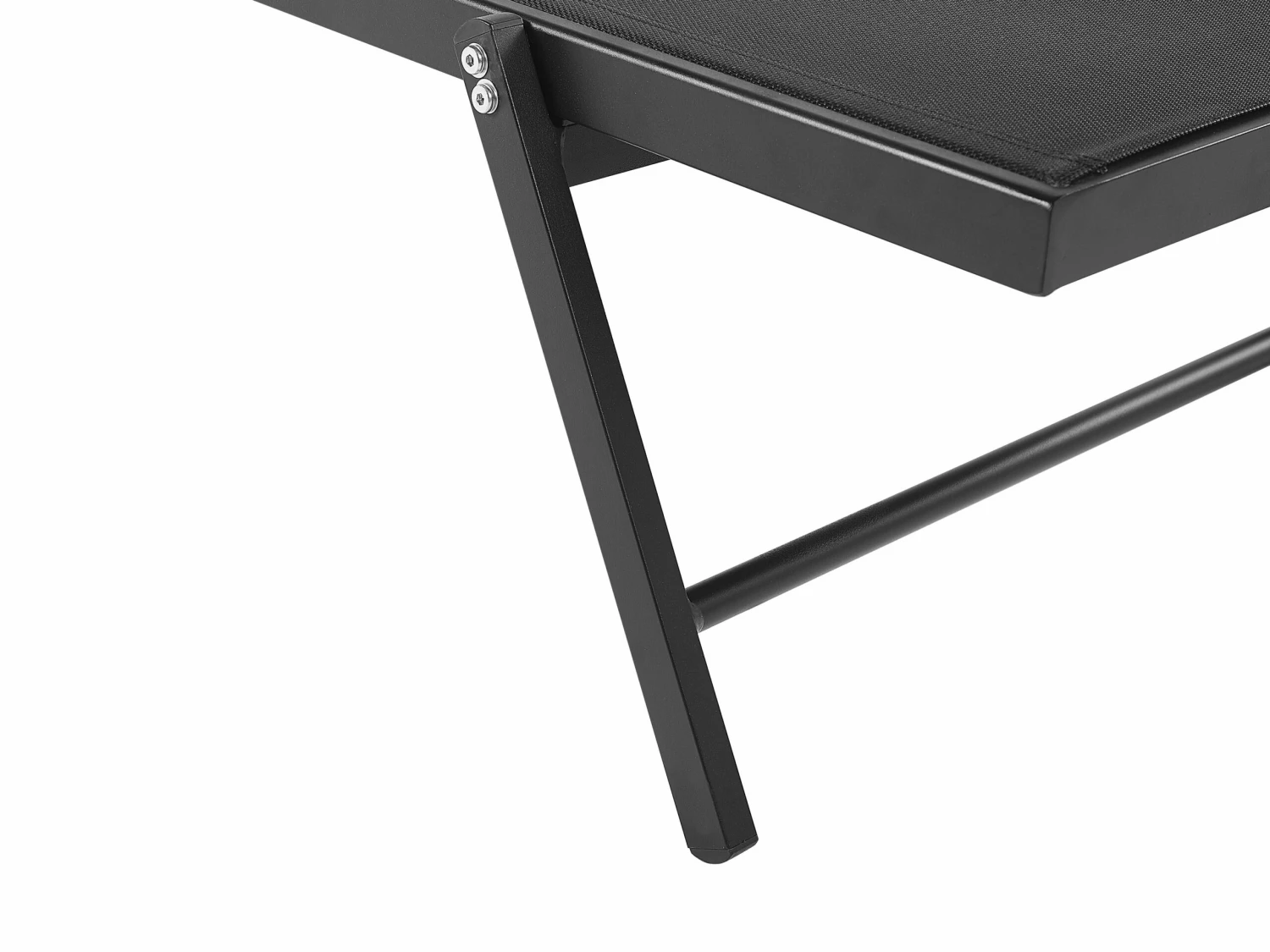 Gartenliege Aluminium Textilbespannung Schwarz PORTOFINO – Bild 10