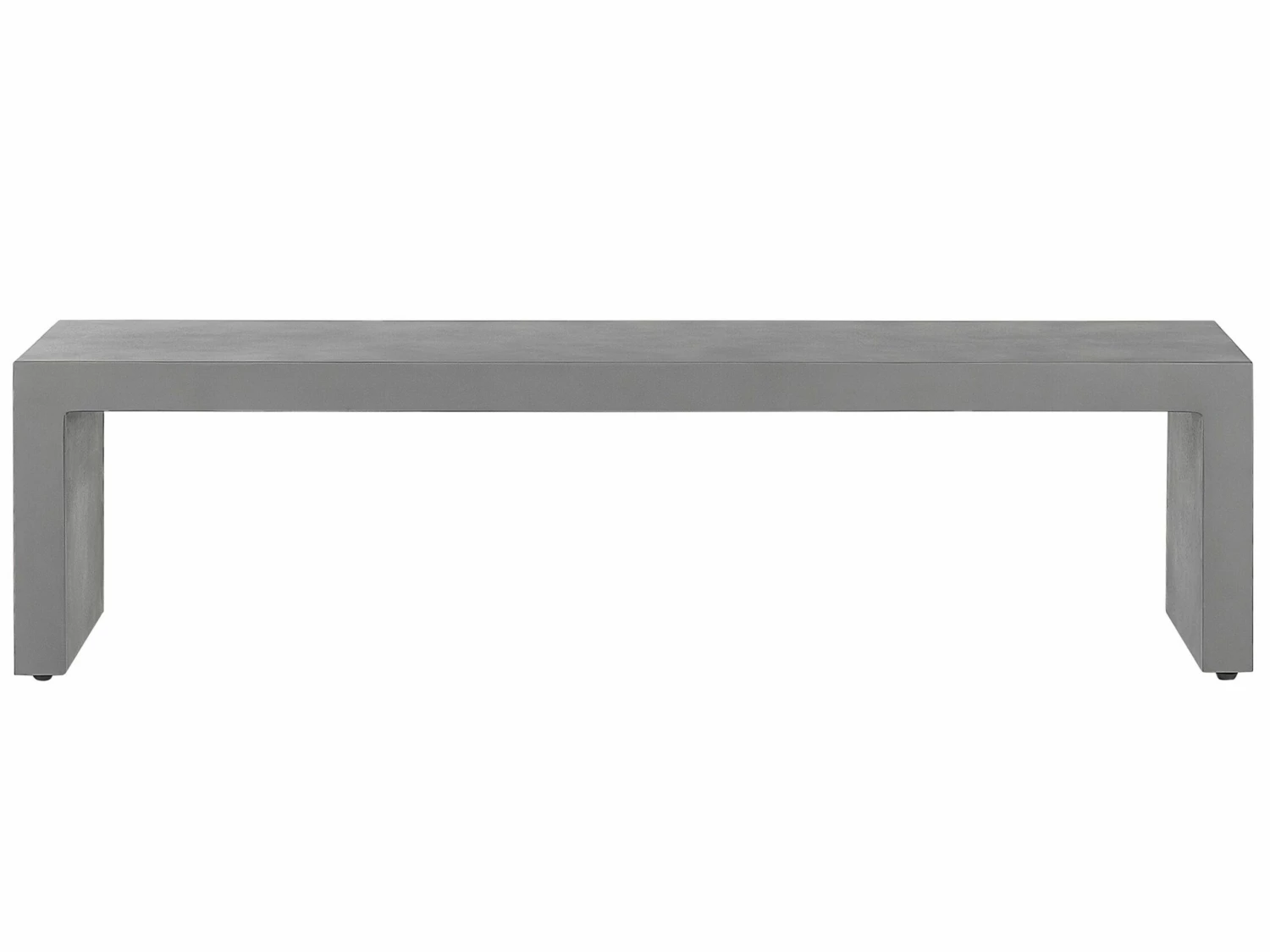 Gartenmöbel Set U-Form Beton Grau Tisch Mit 2 Bänken TARANTO – Bild 6