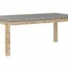 Gartentisch Beton / Akazienholz 180 X 90 Cm OSTUNI
