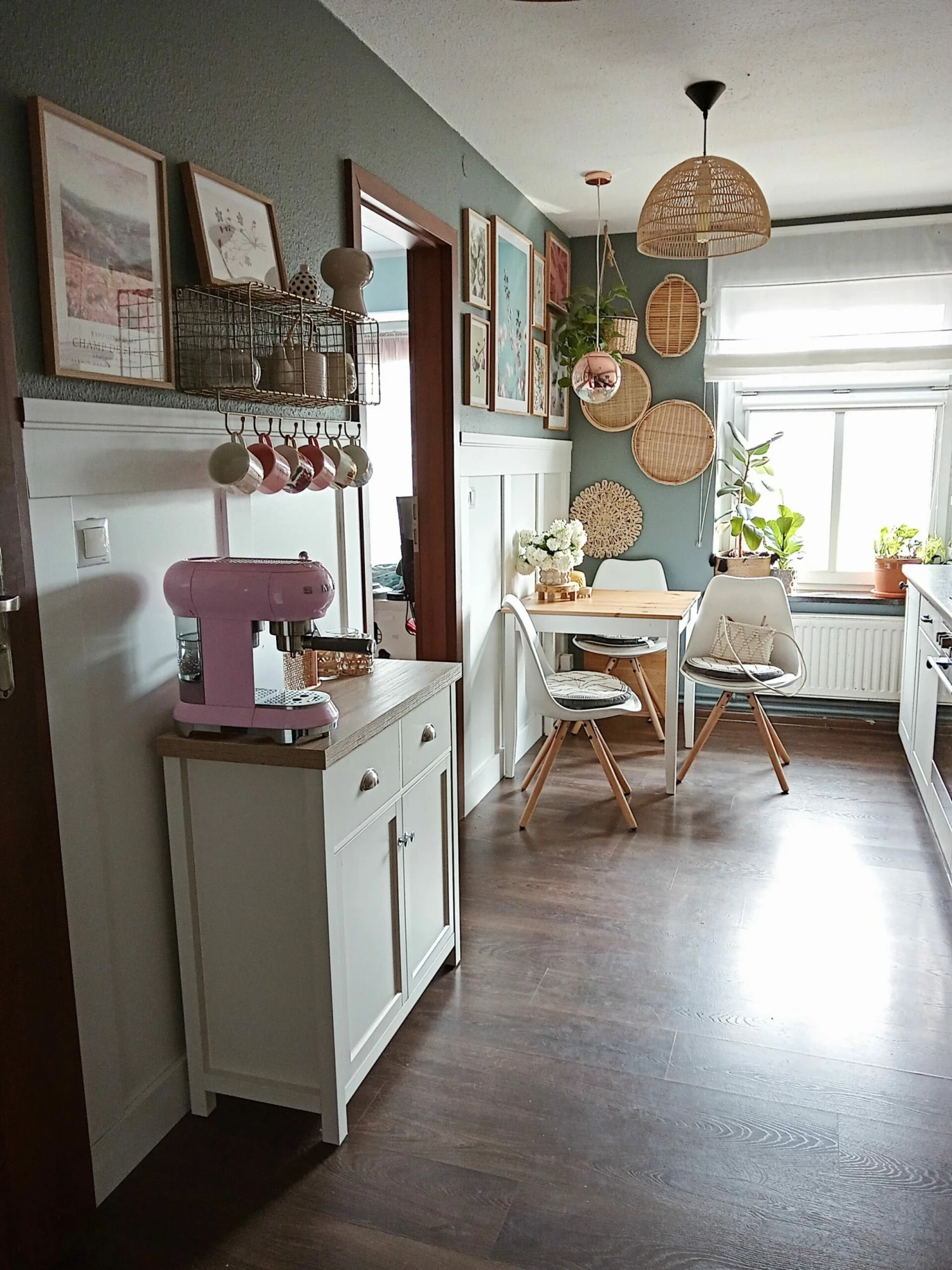 Sideboard Beige / Heller Holzfarbton 2 Schubladen Schrank CLIO – Bild 5