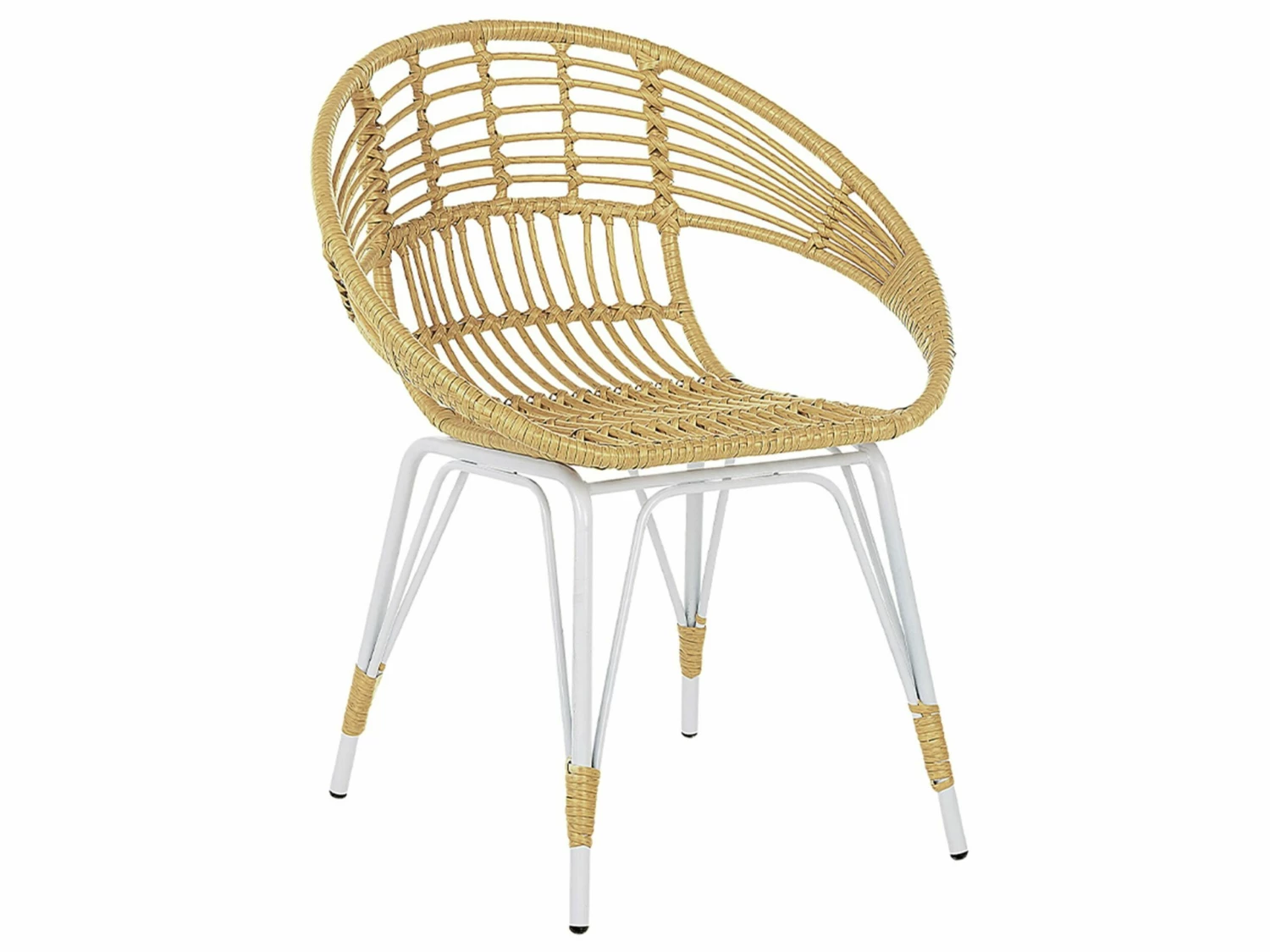 Balkonset Rattan Natürlich Auflagen Beige PELLARO – Bild 9