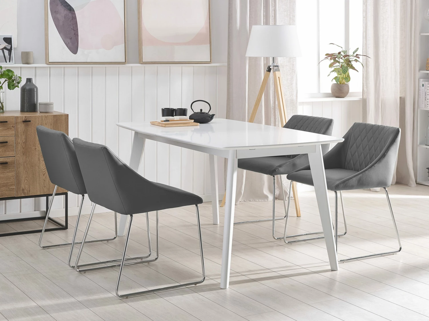 Esszimmerstuhl Grau 2er Set ARCATA – Bild 2