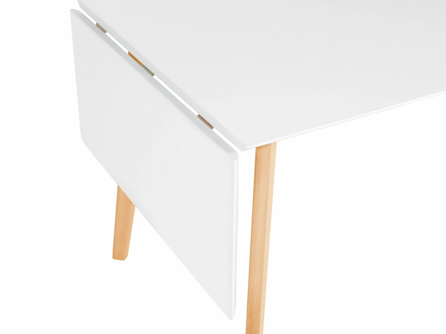 Esstisch Weiß 120/155 X 80 Cm Verlängerungsstück MEDIO – Bild 7