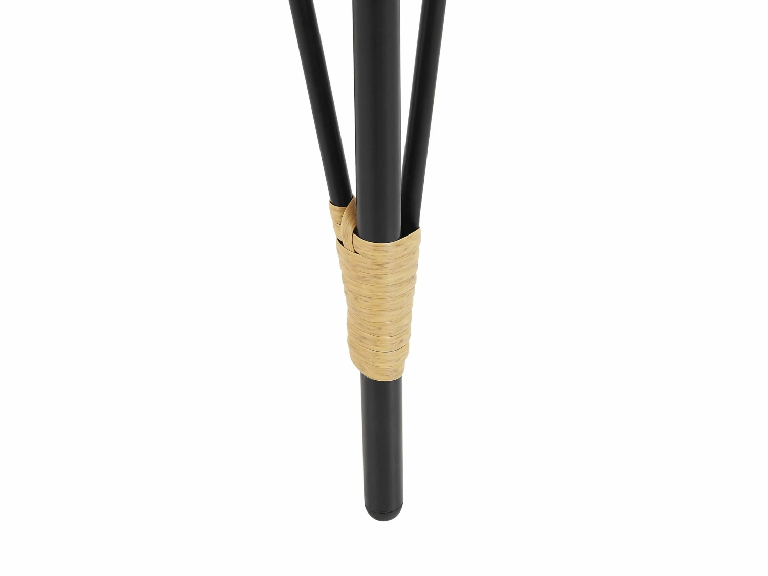 Balkonset Rattan Natürlich Auflagen Schwarz PELLARO – Bild 8