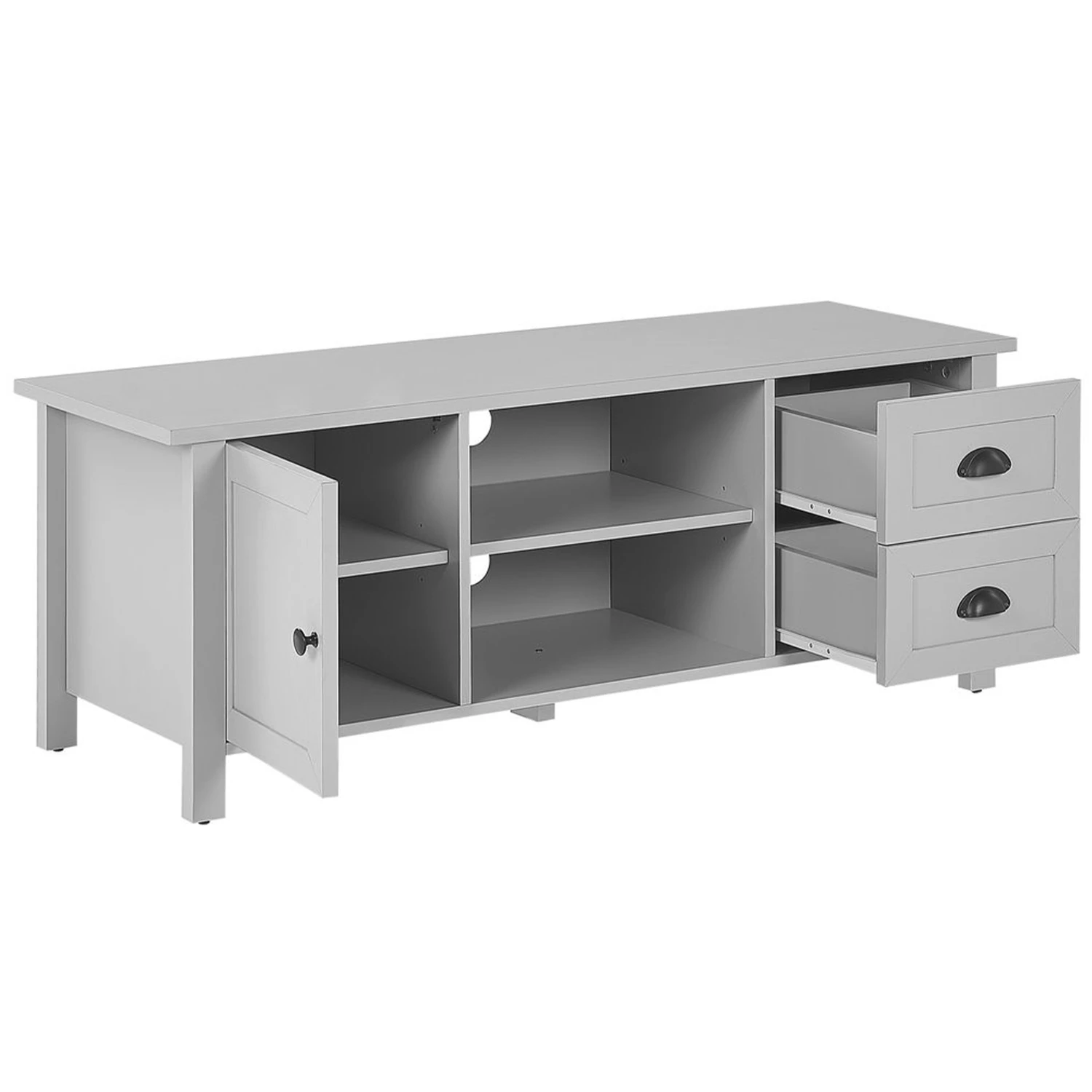 TV-Möbel Hellgrau Mit 2 Schubladen 120 X 42 X 46 Cm HONOLULU – Bild 4
