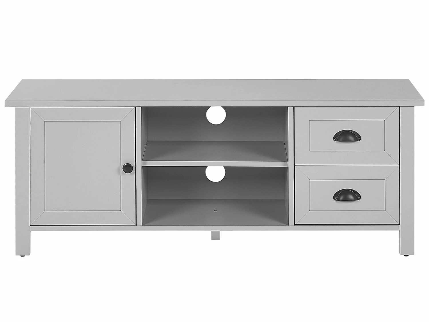 TV-Möbel Hellgrau Mit 2 Schubladen 120 X 42 X 46 Cm HONOLULU – Bild 6