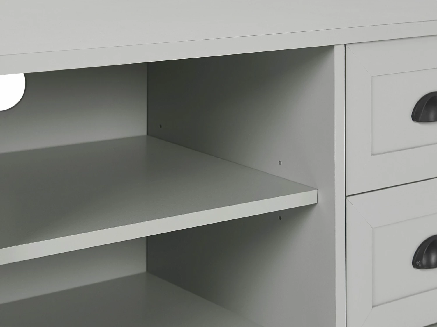 TV-Möbel Hellgrau Mit 2 Schubladen 120 X 42 X 46 Cm HONOLULU – Bild 8