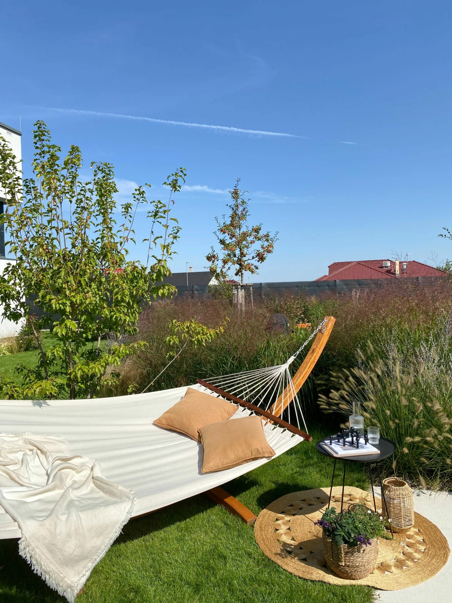 Hängematte Mit Gestell Lärchenholz Dunkelbraun / Beige TREVISO – Bild 4