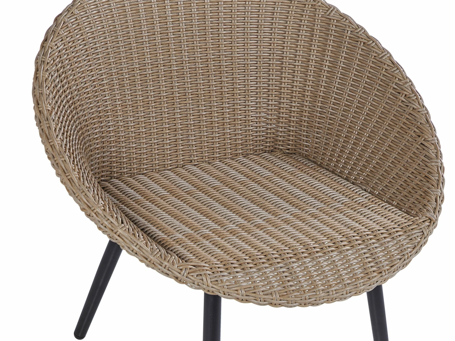 Balkonset Rattan Natürlich Auflagen Hellbeige ORTIGIA – Bild 7