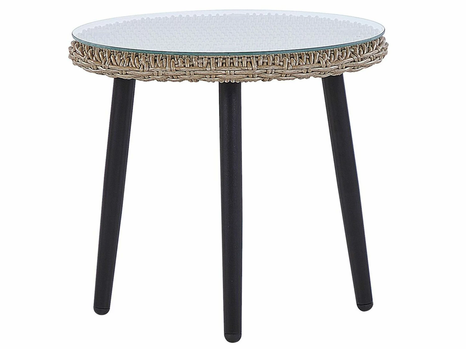 Balkonset Rattan Natürlich Auflagen Hellbeige ORTIGIA – Bild 8