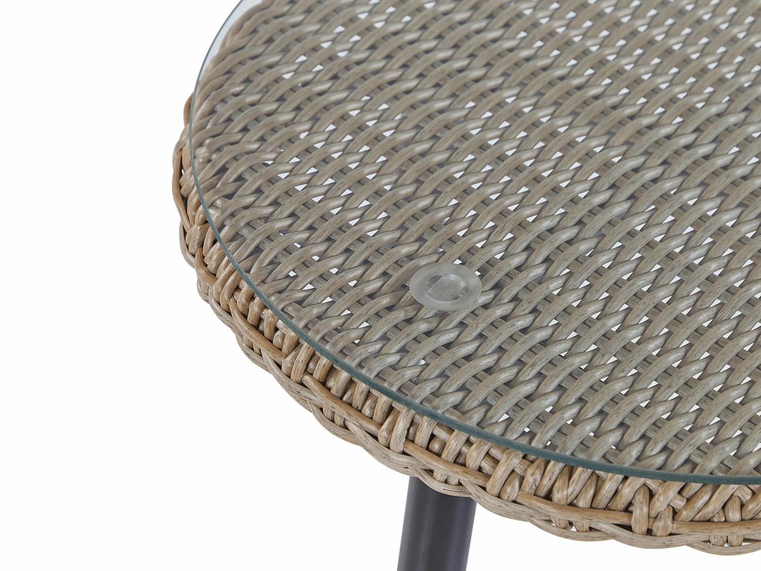 Balkonset Rattan Natürlich Auflagen Hellbeige ORTIGIA – Bild 9