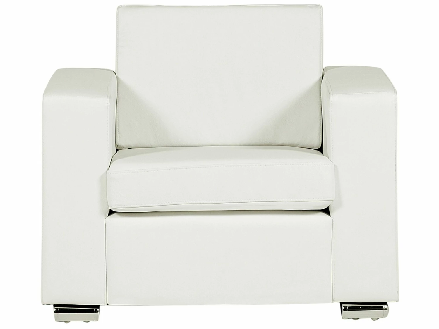 Sessel Leder Weiß HELSINKI – Bild 3