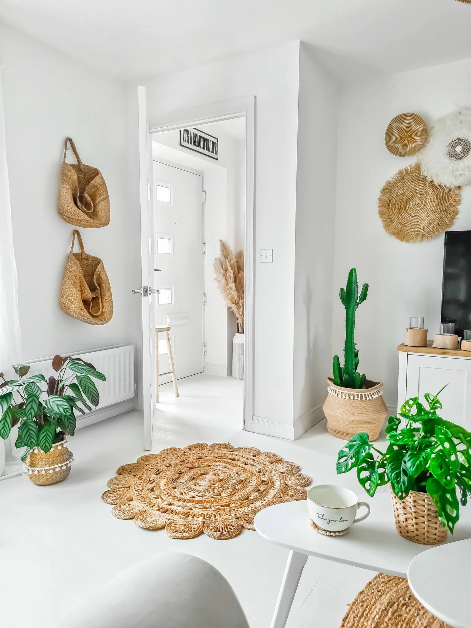 Textilkorb Jute Sandbeige 2er Set KAELLA – Bild 6