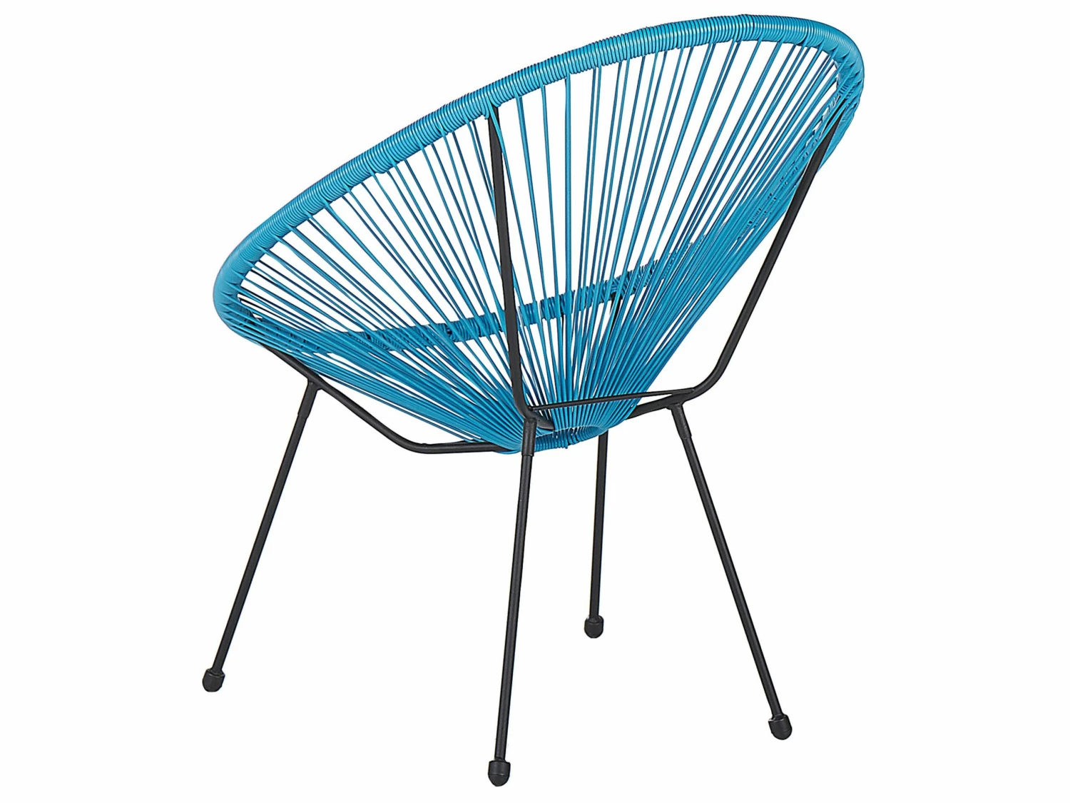 Balkonset Rattan Blau ACAPULCO II – Bild 6