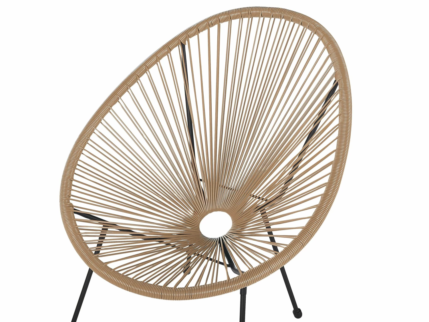 Rattanstuhl Kunststoff Natürlich ø 70 Cm ACAPULCO II – Bild 10