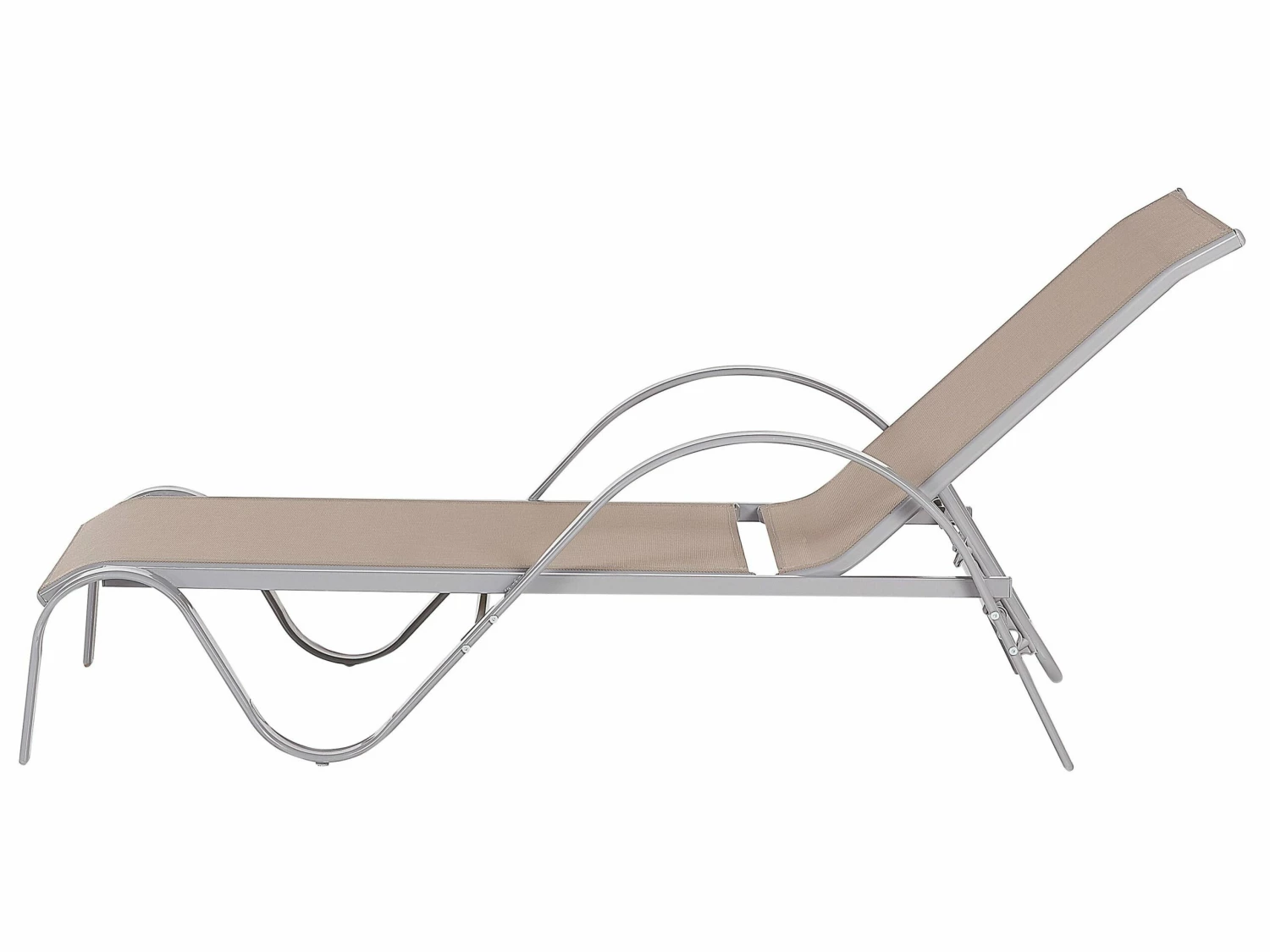Gartenliege Textilbespannung Hellbraun PROCIDA – Bild 6