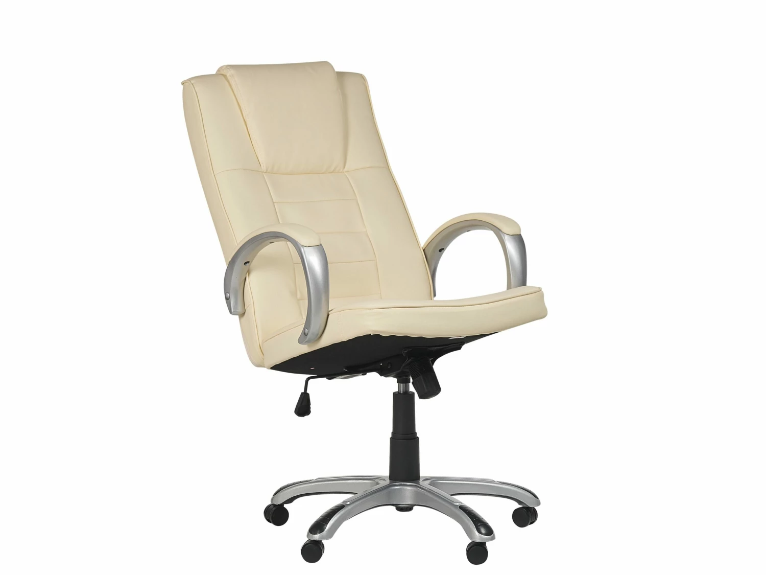 Bürostuhl Beige Kunstleder Massagefunktion Heizfunktion GRANDEUR II – Bild 4