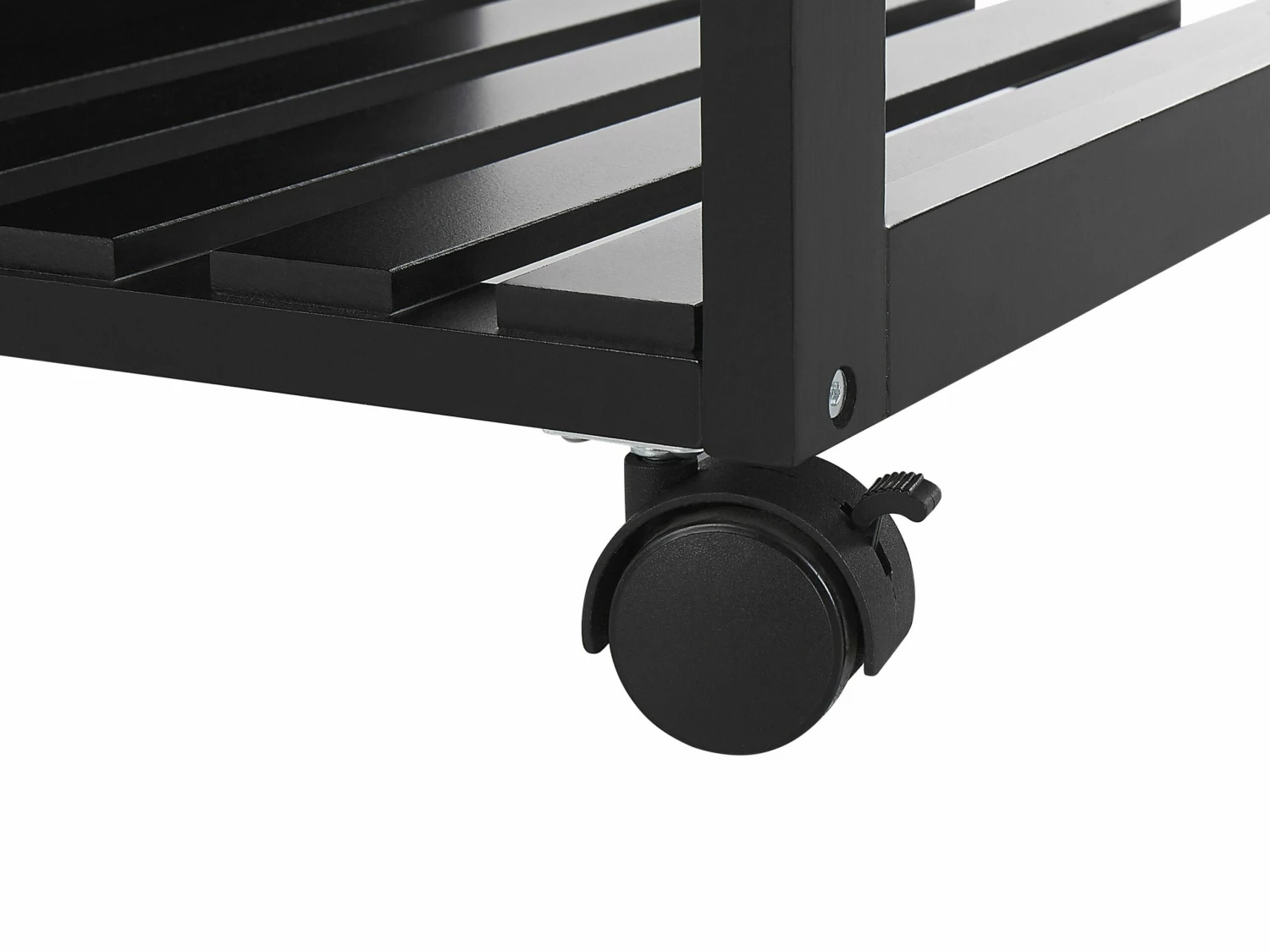 Servierwagen Schwarz / Heller Holzfarbton Mit 2 Schubladen BOVES – Bild 8