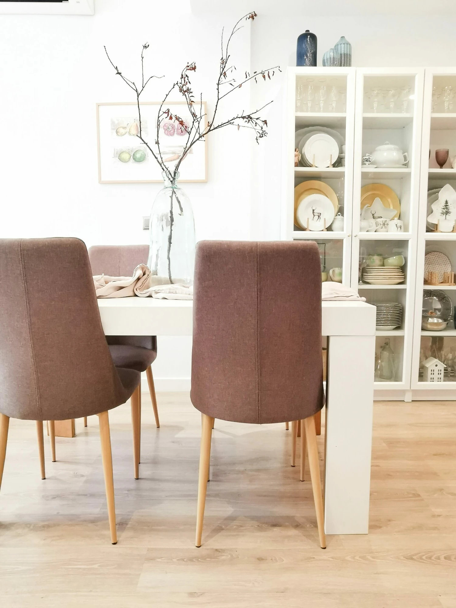 Esszimmerstuhl Polsterbezug Taupe 2er Set CLAYTON – Bild 3