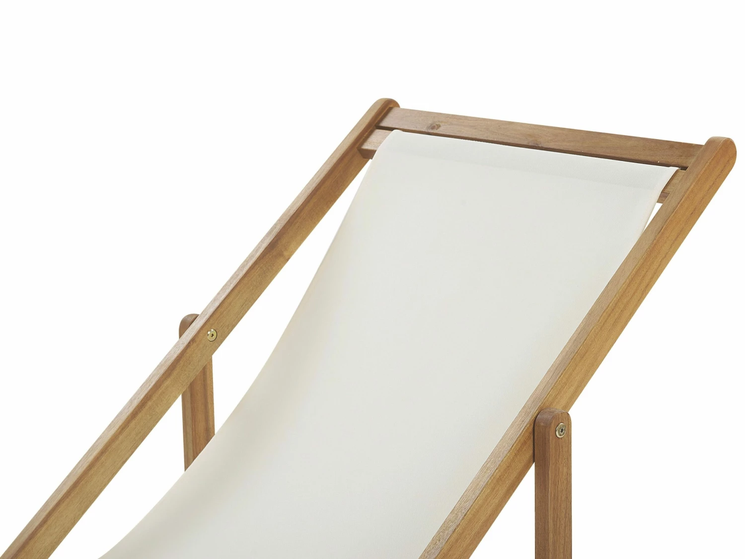 Liegestuhl Akazienholz Hellbraun Textil Blumenmuster Grün / Rosa 2er Set ANZIO – Bild 7