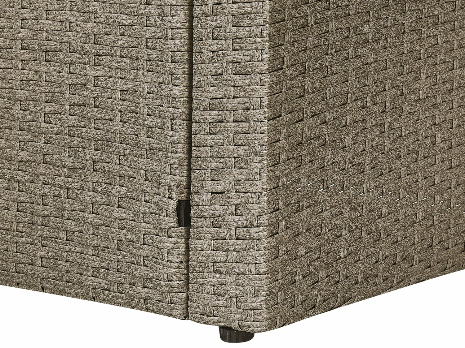 Lounge Set Rattan Taupe 5-Sitzer Auflagen Hellgrau BARDI – Bild 9