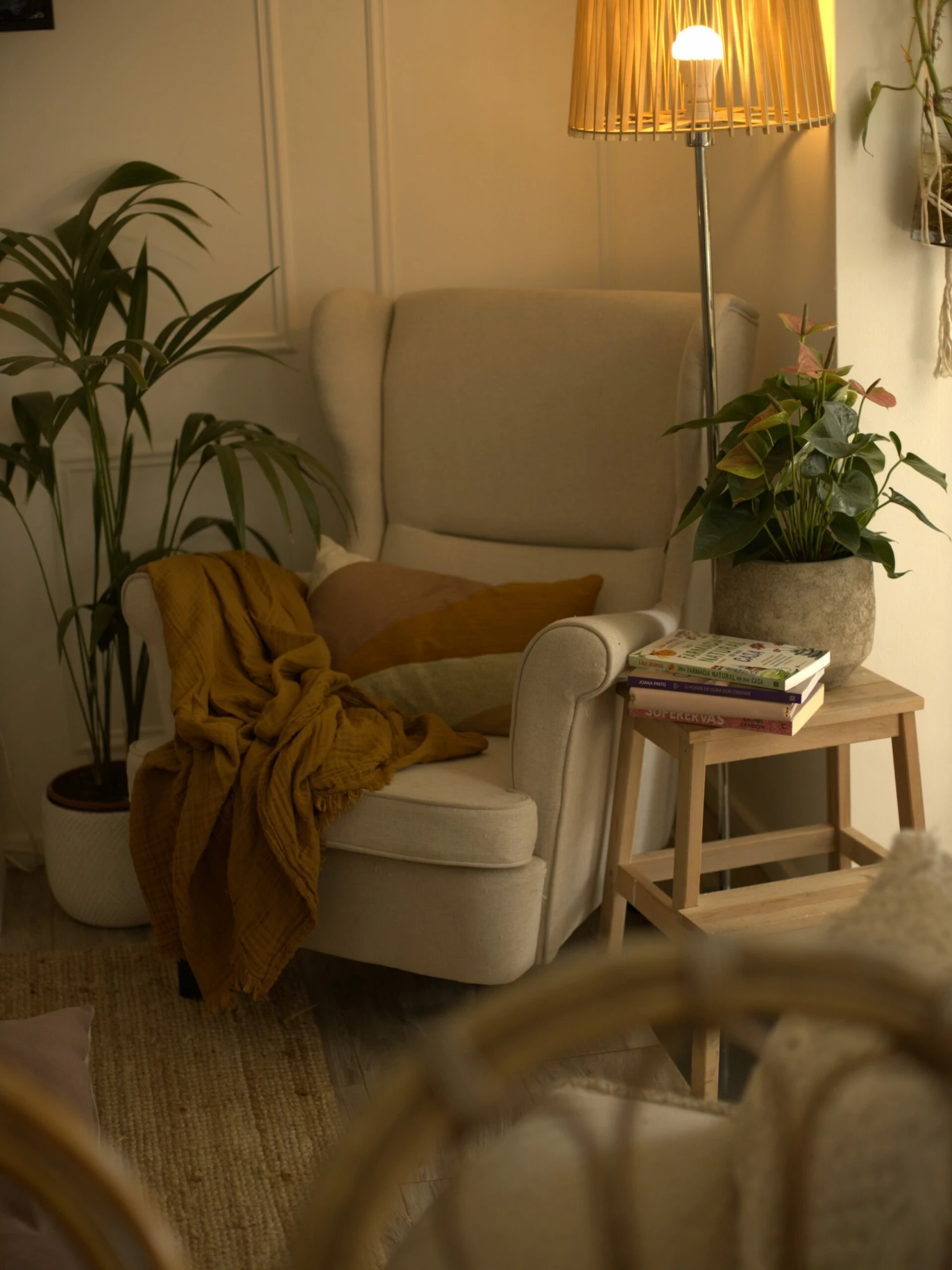 Sessel Polsterbezug Hellbeige ABSON – Bild 6