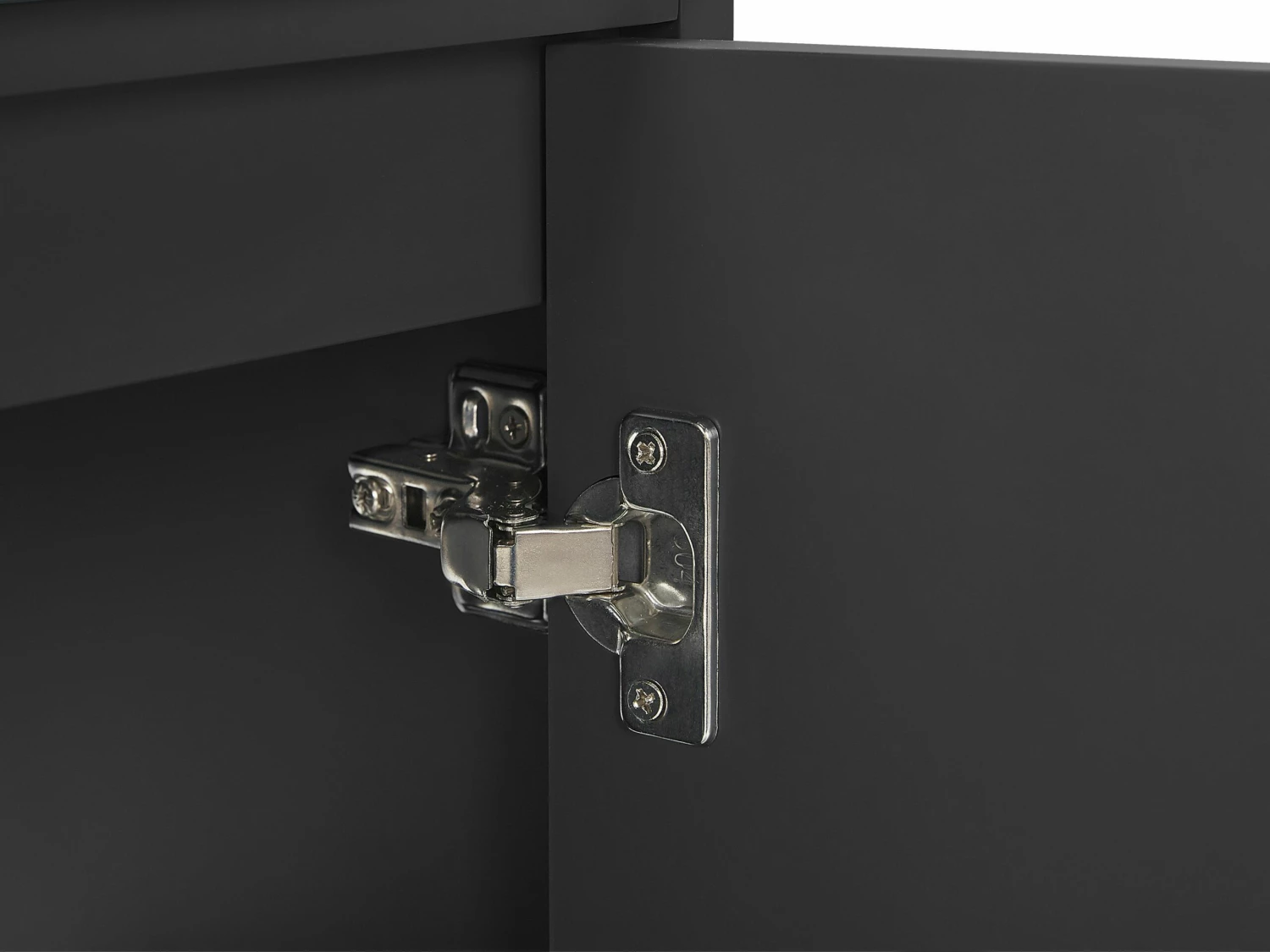 Badmöbel Set Schwarz / Heller Holzfarbton 100 Cm TERUEL – Bild 9