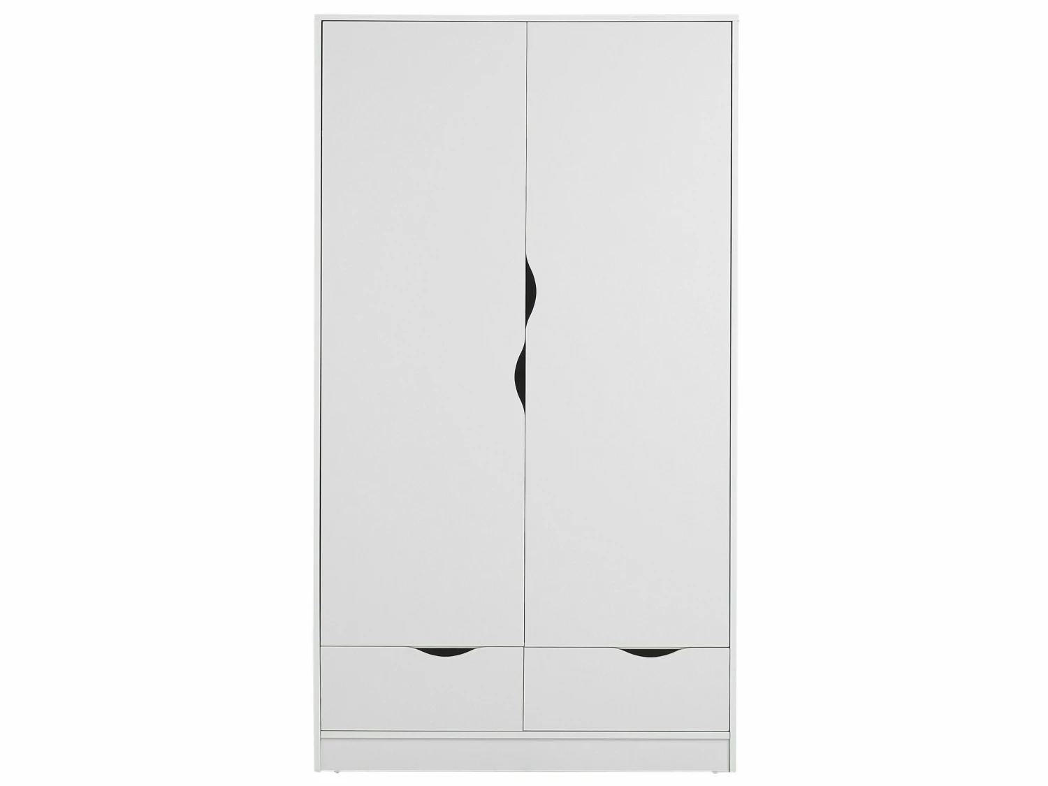 Kleiderschrank Weiß 2 Türen 2 Schubladen BREMEN – Bild 7