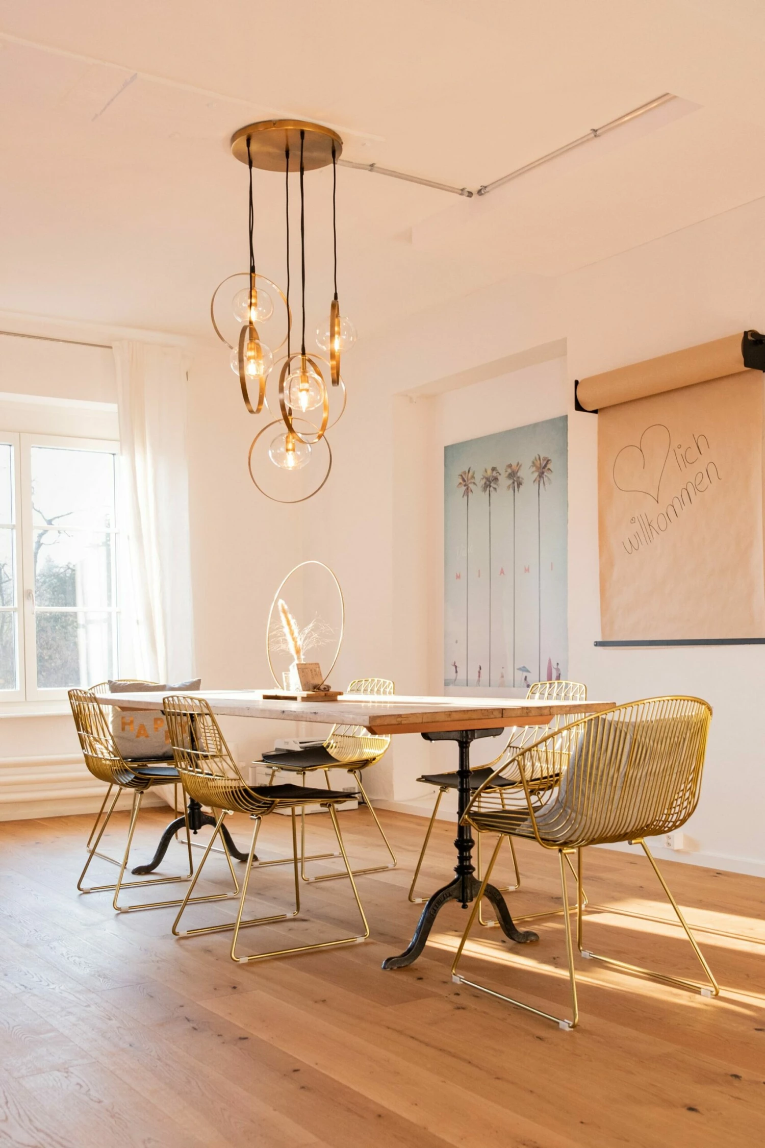 Metallstuhl Gold 2er Set AURORA – Bild 3