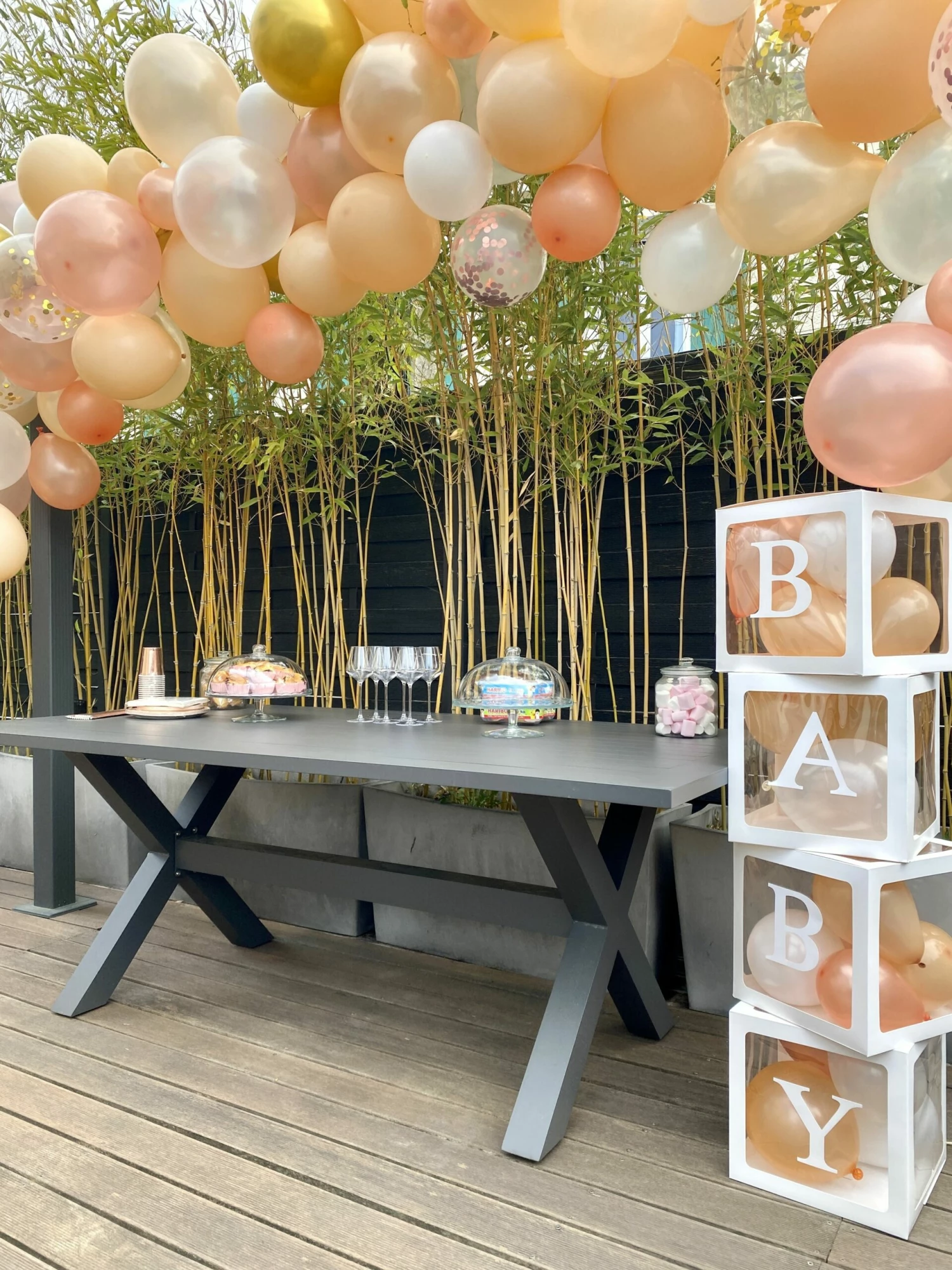 Gartentisch Aluminium Grau 200 X 105 Cm CASCAIS – Bild 4